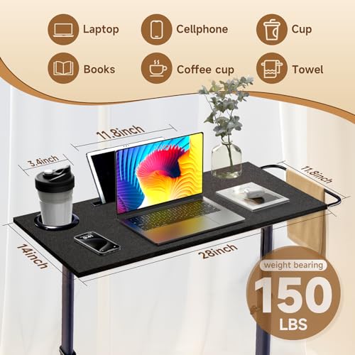VTORY Black Adjustable Height Standing Desk for Treadmill Walking & Cycling