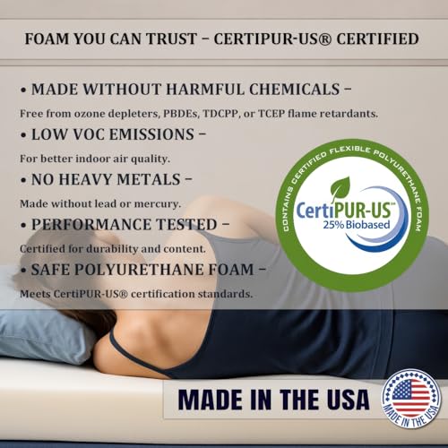Foamma 48x75 Inch Firm RV Mattress Replacement - Support for Camper Truck