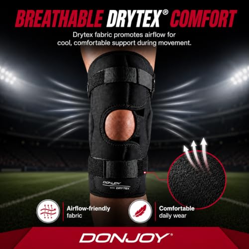 DonJoy Drytex Sport Knee Brace Large - Knee Support for Injuries & Sports