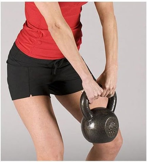 **j/fit Kettlebell Weights - Solid Iron with Ergonomic Handle for Optimal Grip | 30, 35, 40, 50-lb Options**