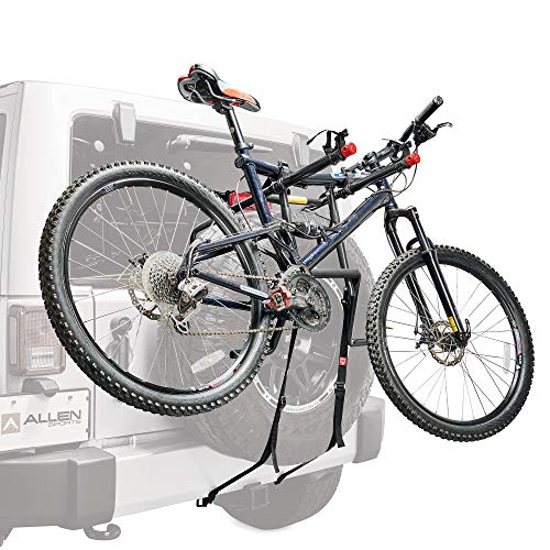 2-Bike Spare Tire Mount Bike Carrier for SUVs and Jeeps - Black