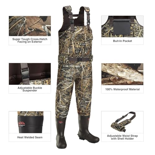 600g Next Camo Evo Waterproof Neoprene Chest Waders for Hunting - Men