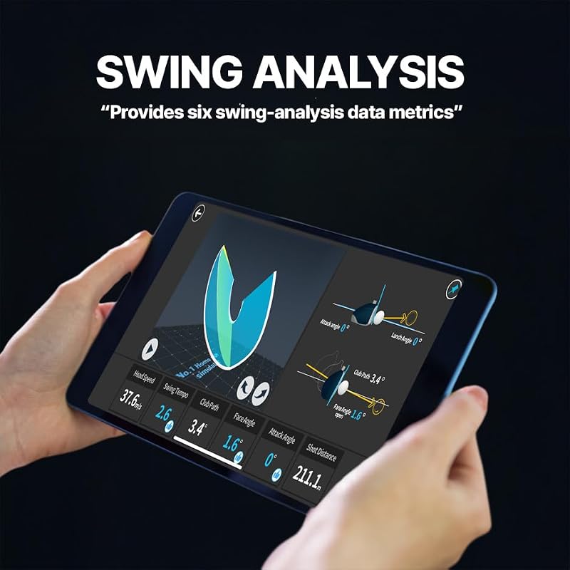 PHIGOLF Home Golf Simulator 27.6" Aluminum Motion Sensor & 3D Swing Analysis