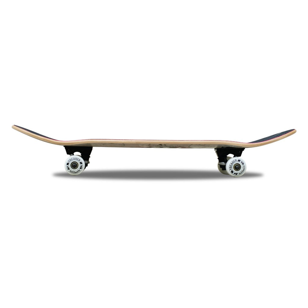 Yocaher Professional Complete 7.75" Skateboard w/7Ply Maple Deck, BlackWidow Premium Grip Tape, Aluminum Alloy Truck, ABEC-9 Bearing (Complete - 7.75 - Natural)