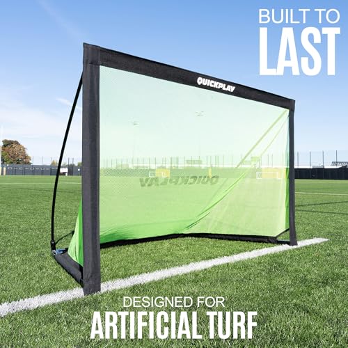 Portable Soccer Goal 4x2.5ft with Weighted Base - QuickPlay Kickster Pro Folding