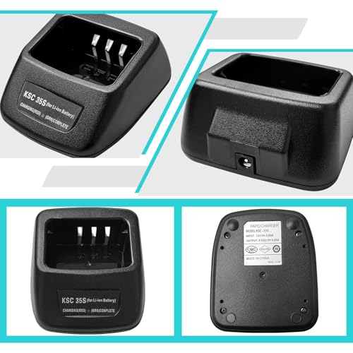 Kokorasa 5-Pack KSC-35S Rapid Charger for Kenwood Radio Batteries TK-2000 TK-3000