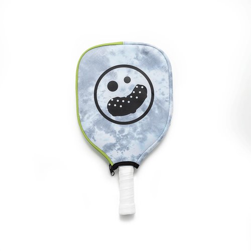 Pickleskins Dill-Fender Paddle Cover Neoprene Paddle Cover, Protects Pickleball Paddle, 3 Designs (Grey Tie Dye)