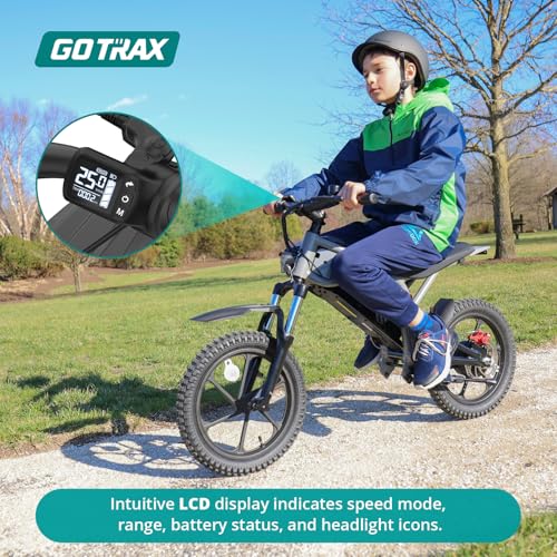 Gotrax Kids Electric Dirt Bike 16" Tire, 15.5 MPH, Off-Road Fun for Ages 6-12