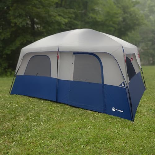 10 Person Camping Tent with Rainfly - Large Family Cabin Tent for Outdoors