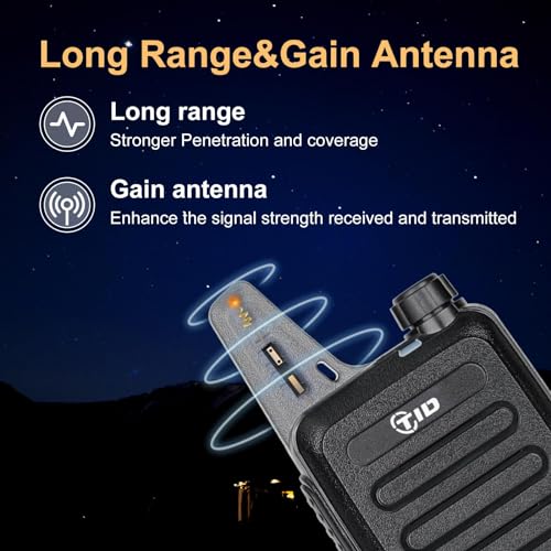 Walkie Talkies for Adults 8-Pack with 6-Way Multi-Charger Long Range Two-Way Radios