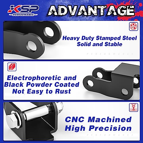 KSP 4-6 Inch Shock Extender Kit for Silverado Sierra 1500 Lowered Trucks 1999-2006