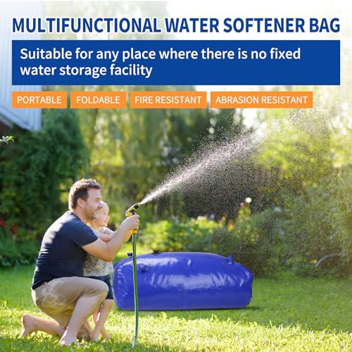 Blue 400L/100Gal Foldable Water Storage Bladder Tank for Emergency & Outdoor Use