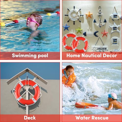Life Ring for Boating Safety - 23" and 28" Boat Throw Rings with