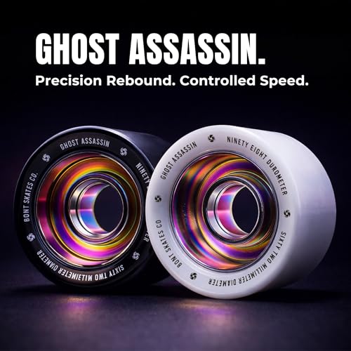 Bont Ghost Assassin Indoor Roller Skate Wheels 62mm 98A Set of 4 - Black