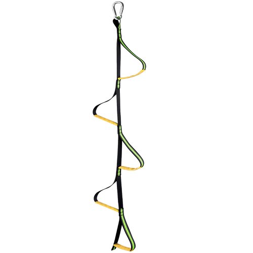 5 Step Climbing Aider for Hunting - Lightweight Stick With Webbing Rope Ladder for Safety, Outdoor Climbing, Caving, Canyoning