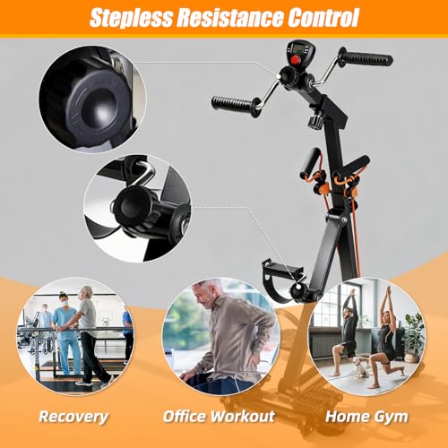 EasyVibe Senior Arm and Leg Pedal Exerciser - Seated Rehab Bike for Physical Therapy & Mobility
