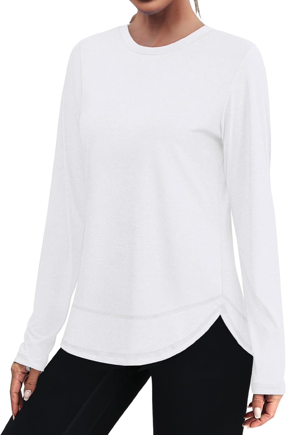 XIEERDUO Women's Quick-Dry Long Sleeve Workout Tops - Ideal for Hiking & Running | Sizes S-3XL