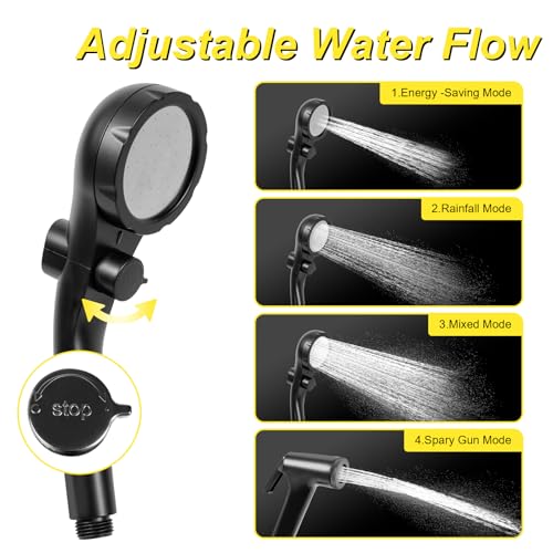 G2 GO2GETHER Black Pop Up Shower Tent for Camping with Rechargeable 6000mAh Shower