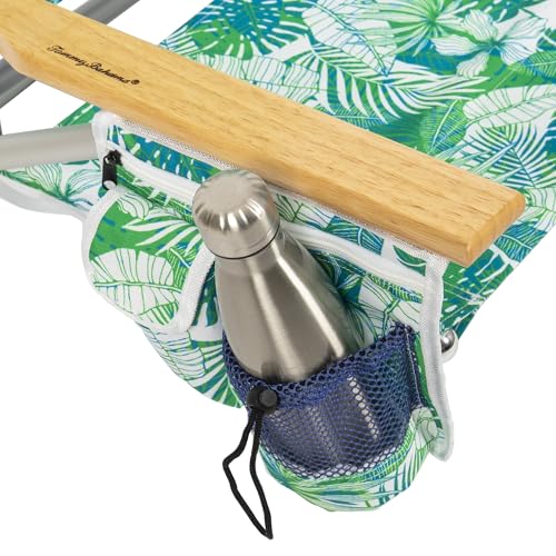 Tommy Bahama Tropical Leaves 5-Position Lay Flat Beach Chairs 2-Pack