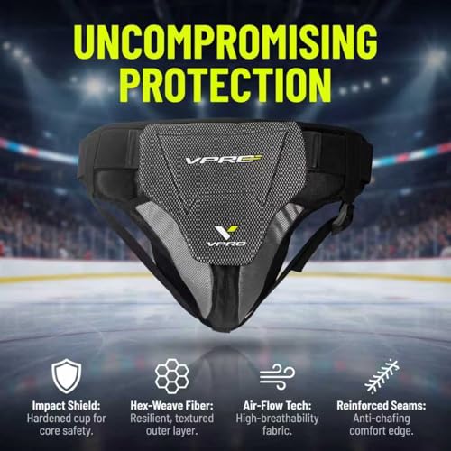 Ice Hockey Goalie Jock with Impact-Dispersing Athletic Cup - Adult & Youth SR