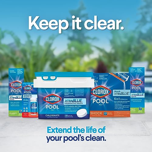 Clorox Pool & Spa XtraBlue 3-inch Chlorinating Tablets 25 lb | Kills Bacteria & Algae