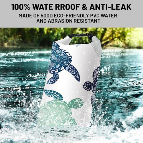 10L Waterproof Dry Bag Backpack Sea Turtle Roll Top for Kayaking Boating - Variation of THIS listing