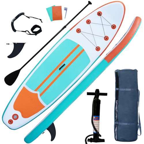 Inflatable Stand Up Paddle Board with Accessories - 10'4" Adult & Youth Water Sport Board