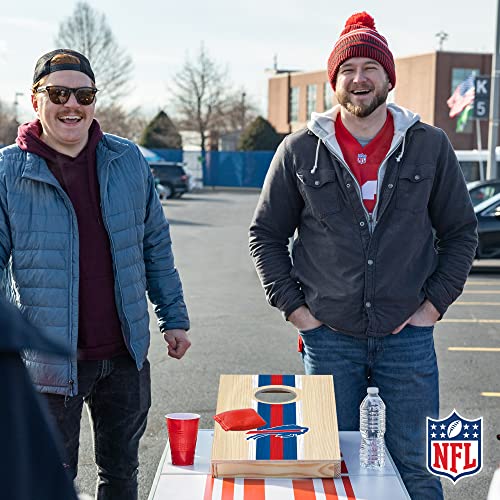 Buffalo Bills NFL Portable Cornhole Set - Travel Size 2 Boards & 8 Bean Bags