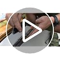 ESEE-6 Fixed Blade Knife with 1095 Carbon Steel Blade and Micarta Handle - Black Sheath, Variation: Black Blade, Natural Canvas Micarta 3D Handle