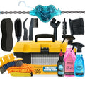 Venugopalan 17-Piece Bicycle Cleaning Kit for MTB & Road Bikes - All-Weather Chain Lube & Tools
