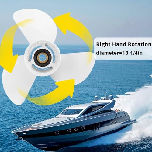 Boat Propeller 13 1/4x17 for Yamaha 60-115HP - Aluminum Right Rotation