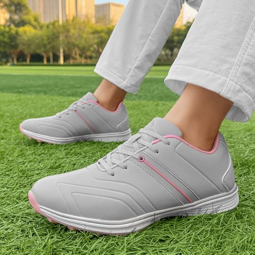 Women's Golf Shoes Spikeless Sneakers Lightweight Breathable Anti-Slip Performance