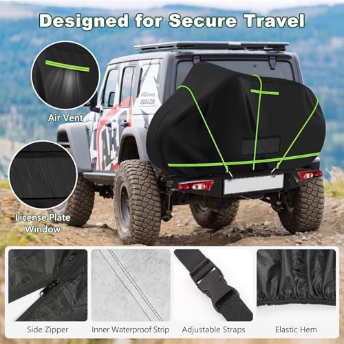 XXL Bike Cover for Transport 3 Bikes Waterproof Rack Cover - CEMOFE
