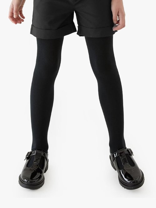 COTTON DAY Kids Girls School Dress - Stylish Cotton Tights in Black, White, Navy & Burgundy
