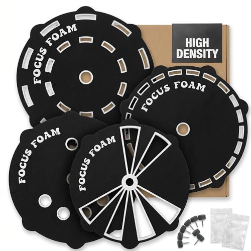 4 Pack Steel Tip Dartboard Trainer Set - Non Magnetic, Black & White