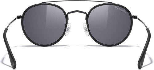 MERRY'S Retro Round Polarized Sunglasses - Stylish Unisex Double Bridge Design