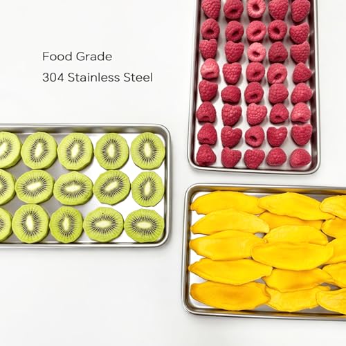 Dalle Large 6-Pack Stainless Steel Trays for Harvest Right Home Pro Freeze Dryer