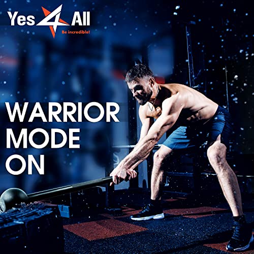 Yes4All 30lb Black Steel Mace Bell for Strength Training, Durable & Non-Slip Grip