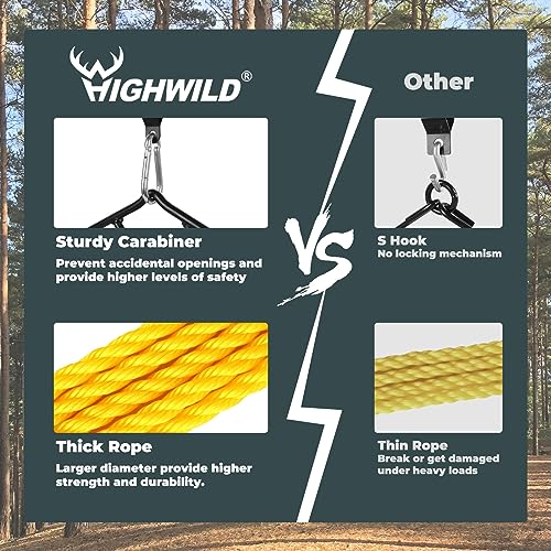 Heavy Duty Game Hanging Gambrel & Hoist Kit with Pulleys & Rope - 1600 LB Capacity