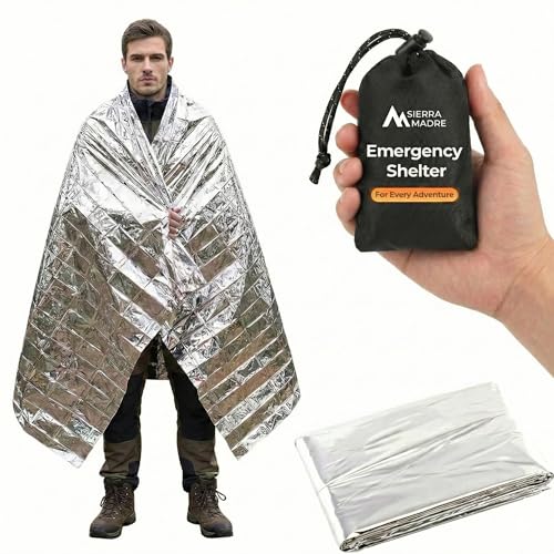 Emergency Mylar Blanket Waterproof Survival Shelter Pack of 1