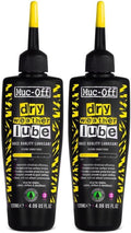 Muc-Off Dry Chain Lube - Biodegradable Bike Chain Oil for Dry Conditions | 2 Pack, 4 fl oz