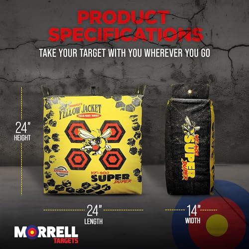 Morrell Super Duper Field Point Bow Target with Dual Faces, Yellow