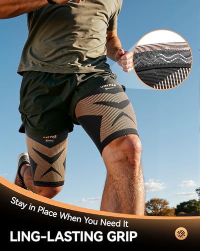 Copper-Infused Thigh Compression Sleeves Black-S - Medical-Grade Support