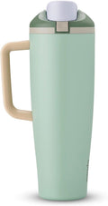 Owala FreeSip Tumbler - 40-Oz. Stainless Steel - Green Eucalyptus - Set of 6