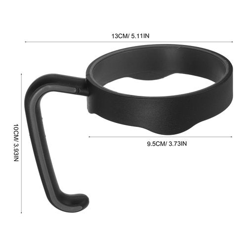 RORPOIR Cup Handle for 20 Oz Tumbler Black Polypropylene Comfortable Grip Fits Most Vehicle Cup Holders Replacement Handle for Insulated Travel Mug