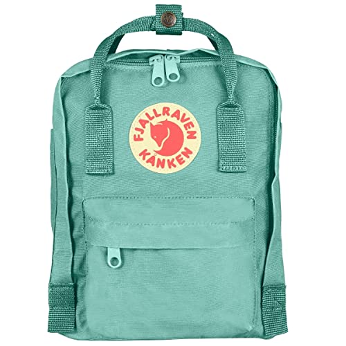 Sky Blue Fjällräven Kanken Mini Backpack - Compact Durable Vinylon F Travel Bag