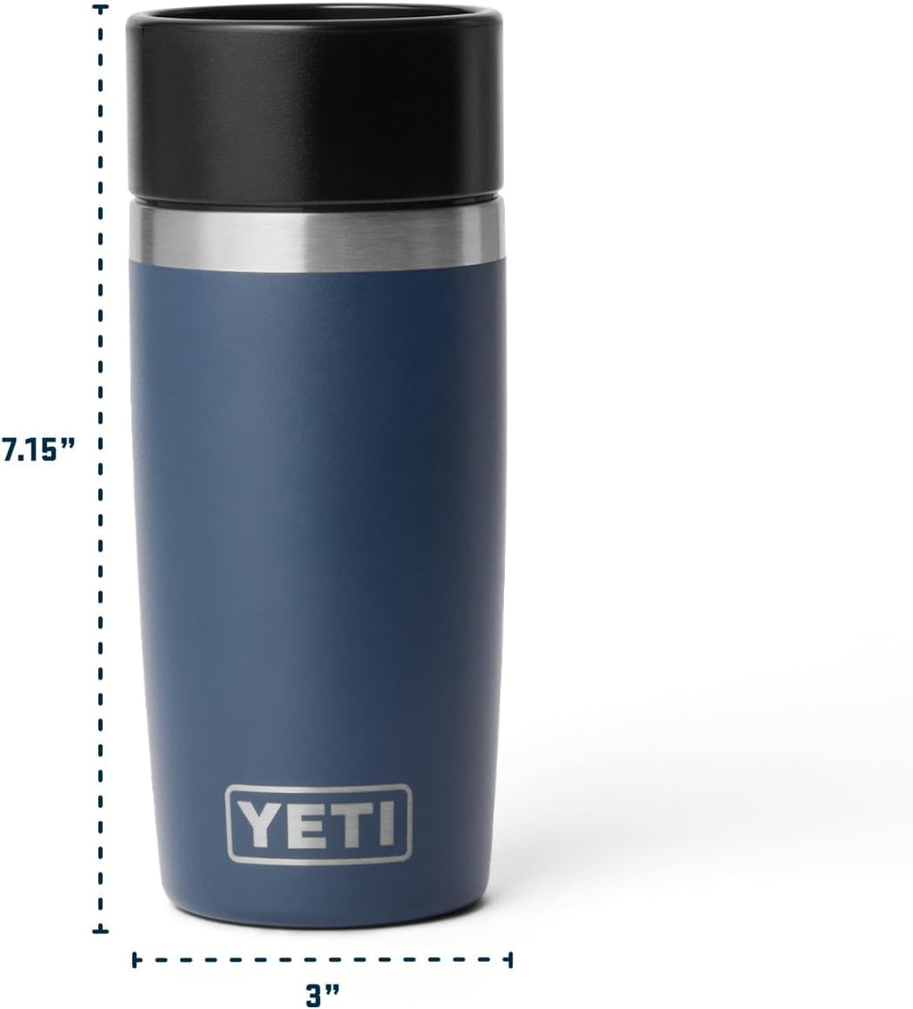 YETI Rambler 12 oz Travel Bottle - Stainless Steel, Vacuum Insulated, Leakproof Commuter Cap | Black