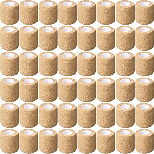 Self-Adhesive Bandage Wrap 96 Pack - Nude, 2 Inch x 5 Yards