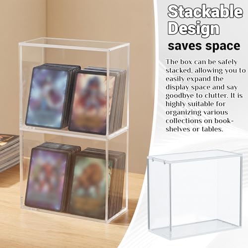 Sliner 5 Pack 5mm Acrylic Card Storage Cases Compatible with ETB Protector
