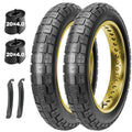 WINFAVO 20x4.0 Inch Fat Bike Tire Set with 2 Tubes, Heavy-Duty All-Terrain Replacement